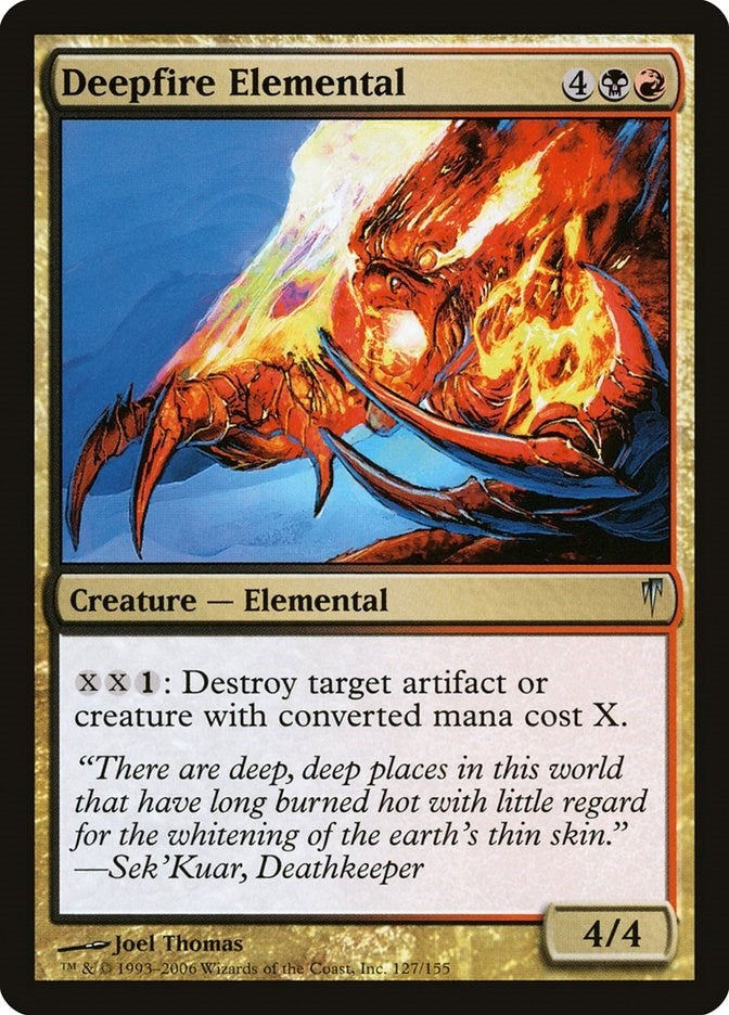 Image for Deepfire Elemental (Coldsnap) (127) - Magic: The Gathering