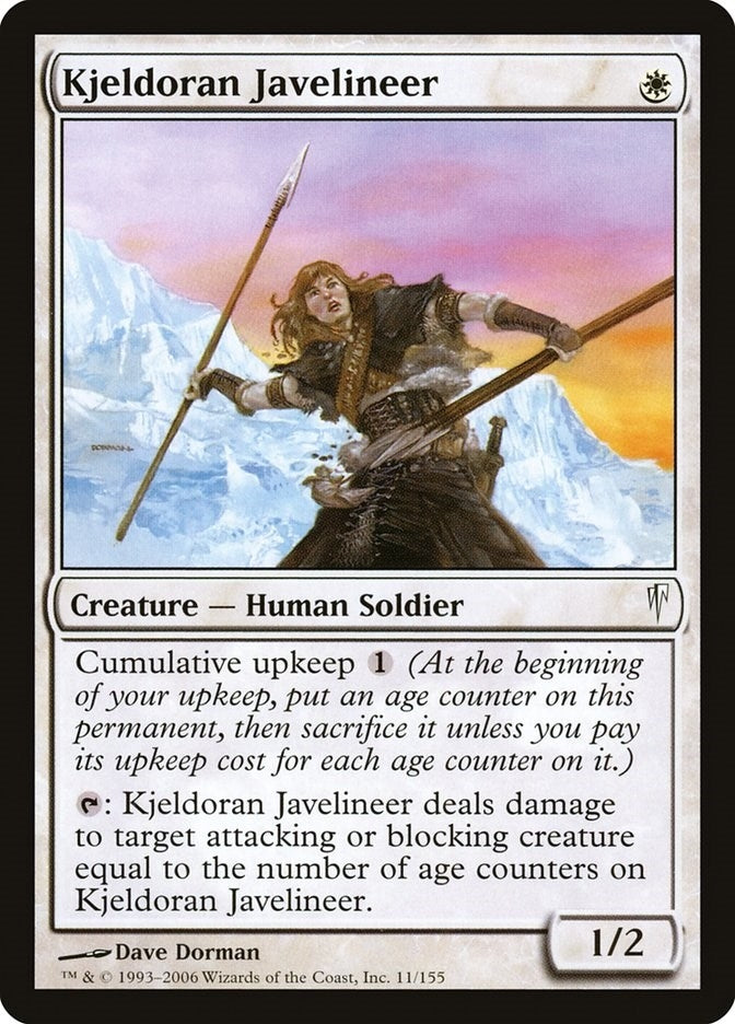 Image for Kjeldoran Javelineer (Coldsnap) (11) - Magic: The Gathering