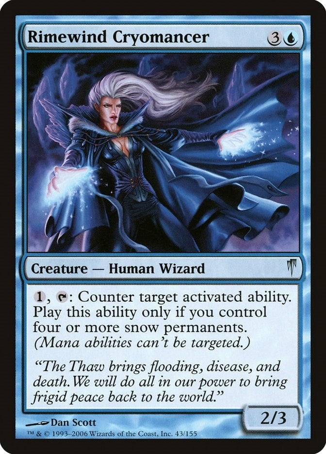 Image for Rimewind Cryomancer (Coldsnap) (43) - Magic: The Gathering