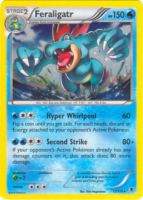 Image for Feraligatr - 17/119 (Cosmos Holo) (Blister Exclusives) (017/119) - Pokemon