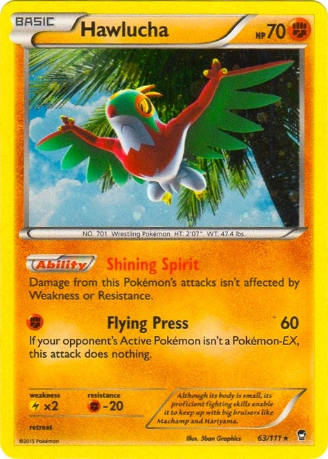 Image for Hawlucha - 63/111 (Cosmos Holo) (Blister Exclusives) (063/111) - Pokemon