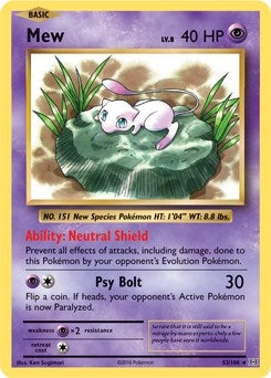 Image for Mew - 53/108 (XY Evolutions) (Deck Exclusives) (053/108) - Pokemon