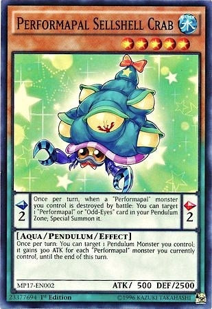 Image for Performapal Sellshell Crab (2017 Mega-Tins Mega Pack) (MP17-EN002) - YuGiOh