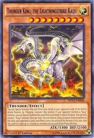 Image for Thunder King, the Lightningstrike Kaiju (2017 Mega-Tins Mega Pack) (MP17-EN046) - YuGiOh