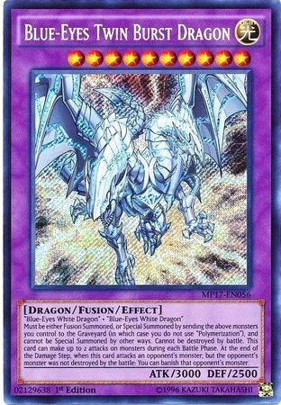Image for Blue-Eyes Twin Burst Dragon (2017 Mega-Tins Mega Pack) (MP17-EN056) - YuGiOh