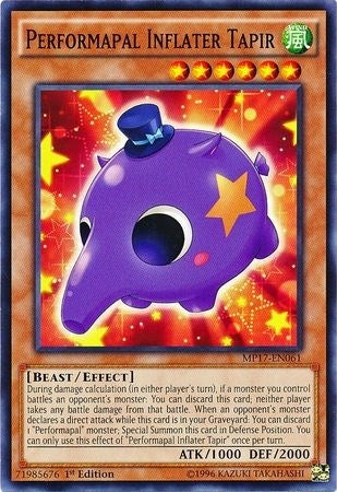 Image for Performapal Inflater Tapir (2017 Mega-Tins Mega Pack) (MP17-EN061) - YuGiOh