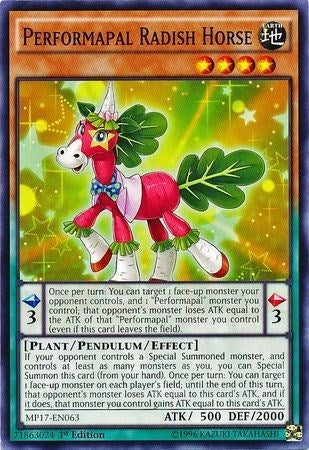 Image for Performapal Radish Horse (2017 Mega-Tins Mega Pack) (MP17-EN063) - YuGiOh