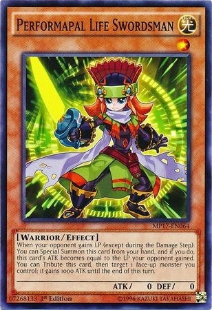 Image for Performapal Life Swordsman (2017 Mega-Tins Mega Pack) (MP17-EN064) - YuGiOh