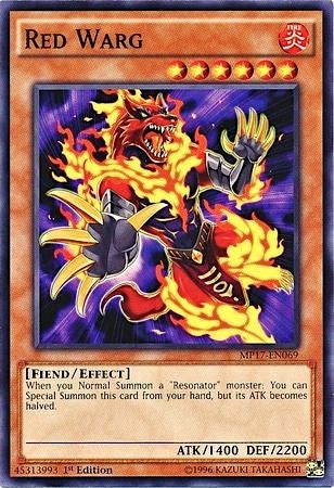 Image for Red Warg (2017 Mega-Tins Mega Pack) (MP17-EN069) - YuGiOh