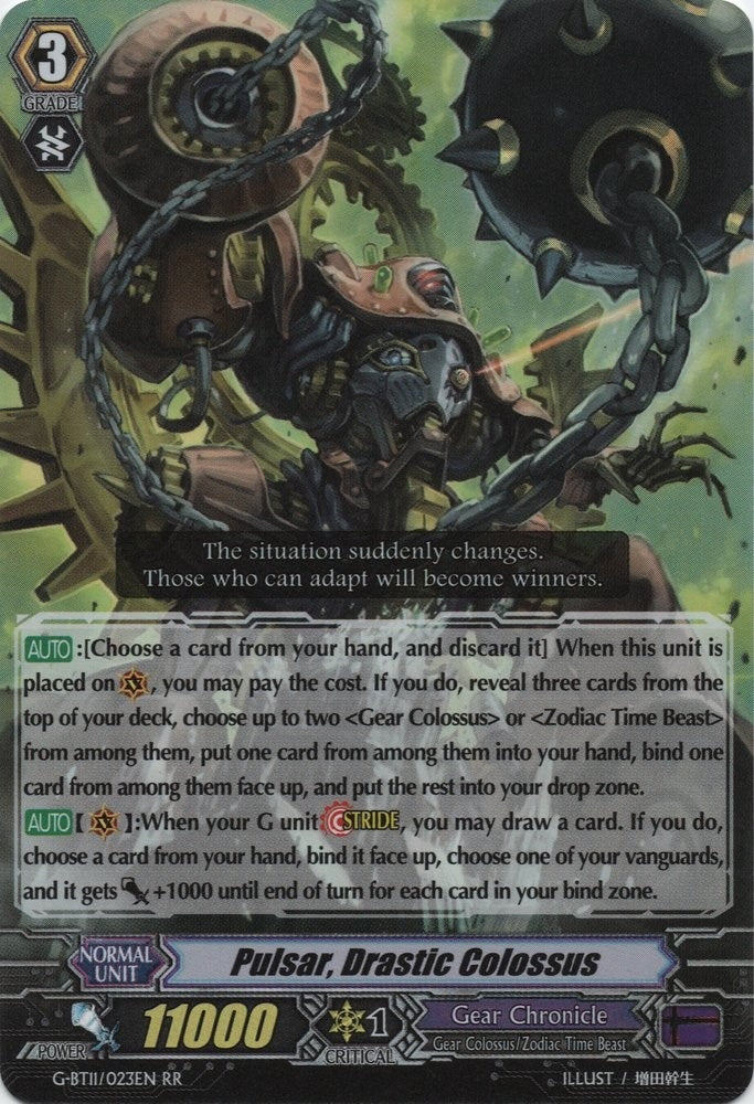Image for Pulsar, Drastic Colossus (G-BT11: Demonic Advent) (G-BT11/023EN) - Cardfight Vanguard