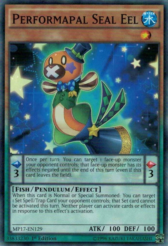 Image for Performapal Seal Eel (2017 Mega-Tins Mega Pack) (MP17-EN129) - YuGiOh