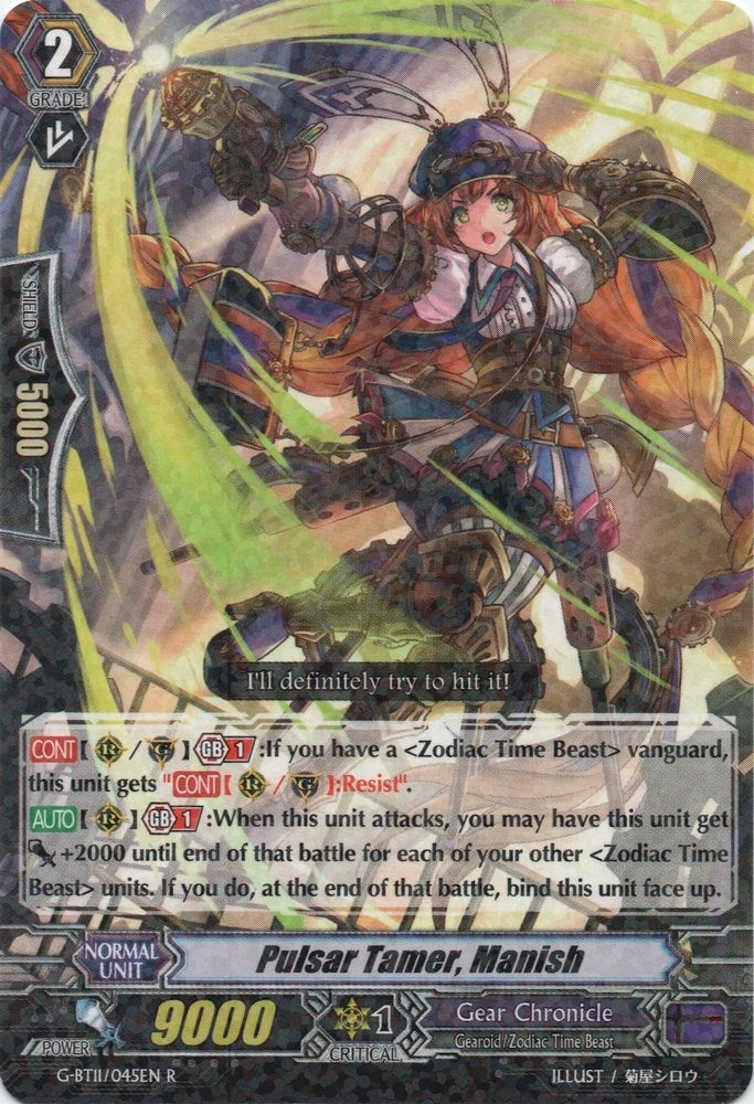 Image for Pulsar Tamer, Manish (G-BT11: Demonic Advent) (G-BT11/045EN) - Cardfight Vanguard