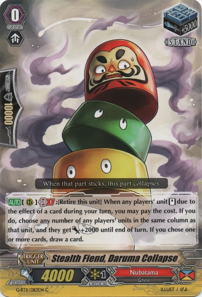 Image for Stealth Fiend, Daruma Collapse (G-BT11: Demonic Advent) (G-BT11/083EN) - Cardfight Vanguard