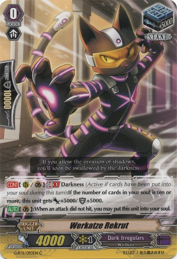 Image for Werkatze Rekrut (G-BT11: Demonic Advent) (G-BT11/093EN) - Cardfight Vanguard
