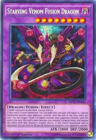 Image for Starving Venom Fusion Dragon (2017 Mega-Tins Mega Pack) (MP17-EN147) - YuGiOh