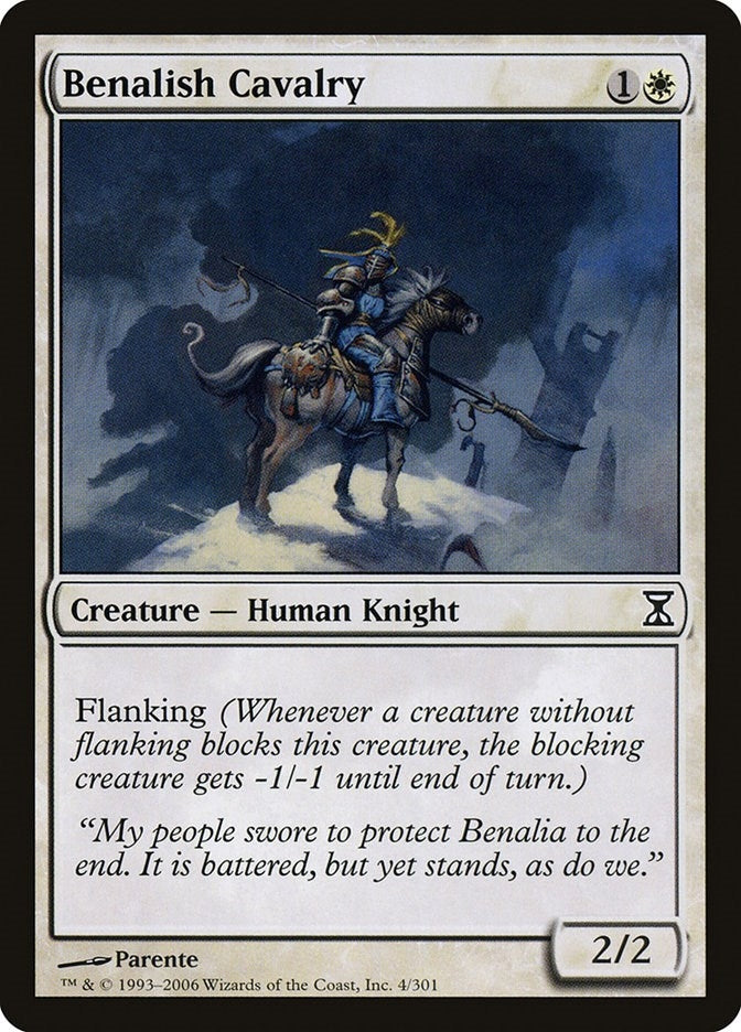 Image for Benalish Cavalry (Time Spiral) (4) - Magic: The Gathering