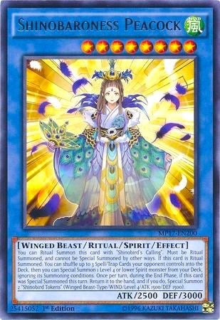 Image for Shinobaroness Peacock (2017 Mega-Tins Mega Pack) (MP17-EN200) - YuGiOh