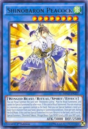 Image for Shinobaron Peacock (2017 Mega-Tins Mega Pack) (MP17-EN201) - YuGiOh