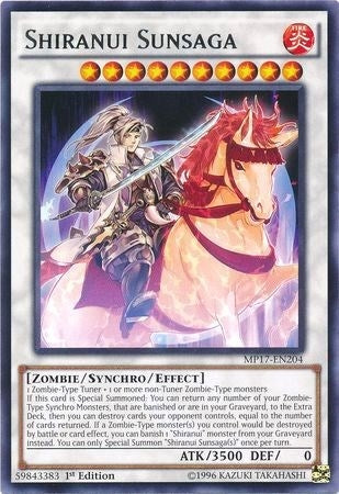Image for Shiranui Sunsaga (2017 Mega-Tins Mega Pack) (MP17-EN204) - YuGiOh