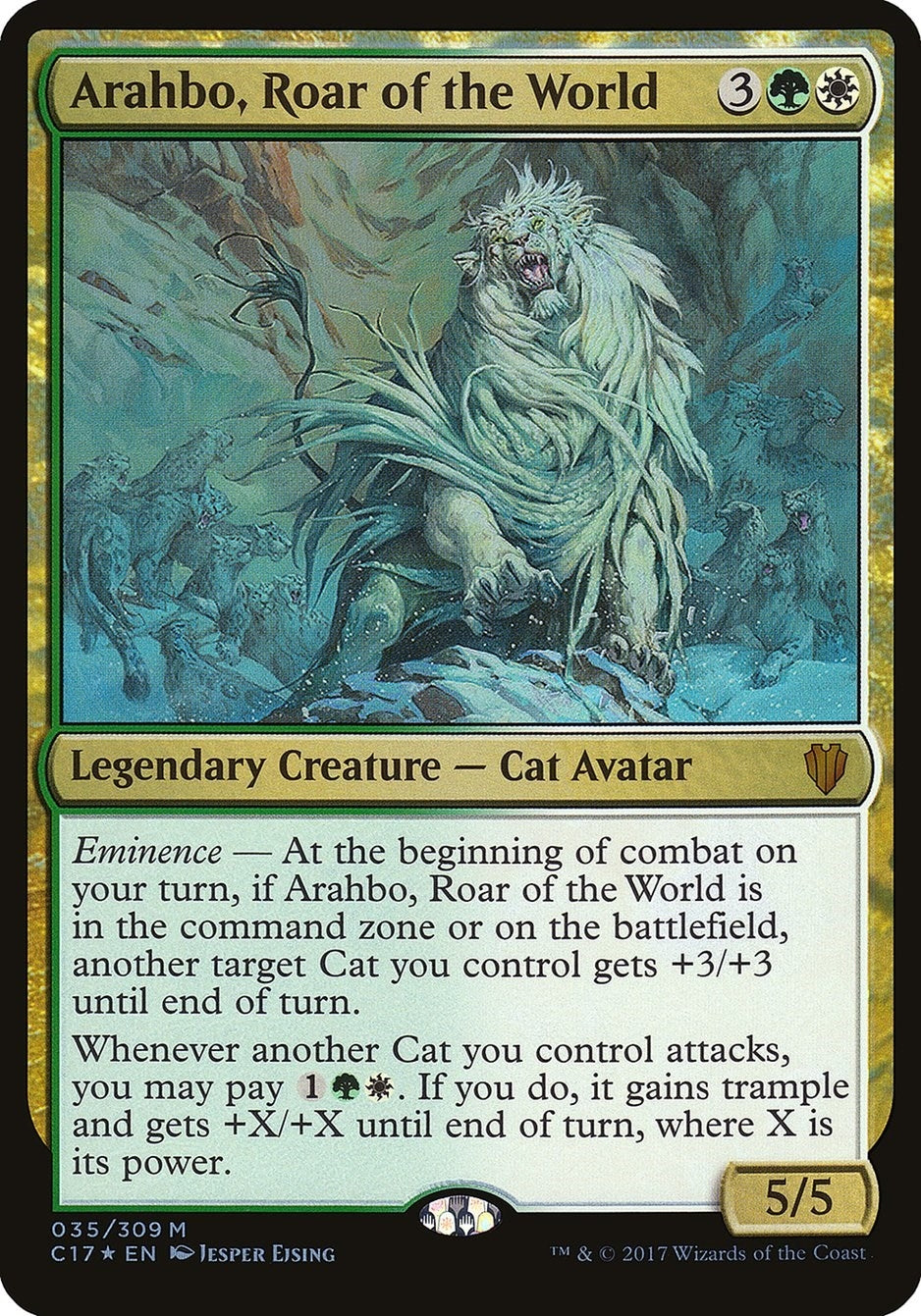 Image for Arahbo, Roar of the World (Commander 2017) (Oversize Cards) (35) - Magic: The Gathering