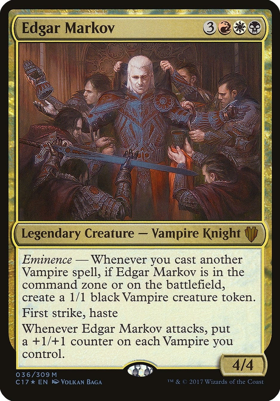 Image for Edgar Markov (Commander 2017) (Oversize Cards) (36) - Magic: The Gathering