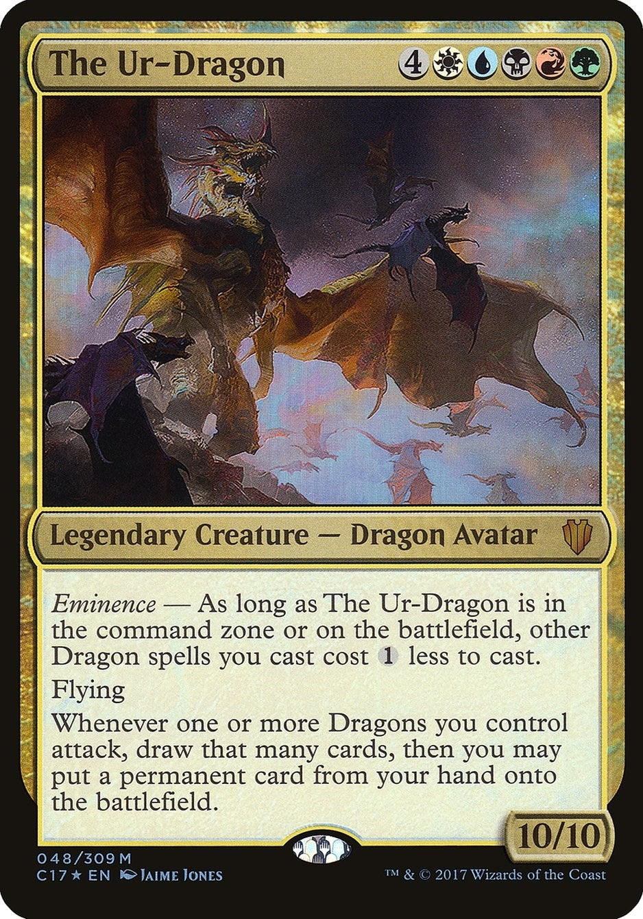 Image for The Ur-Dragon (Commander 2017) (Oversize Cards) (48) - Magic: The Gathering