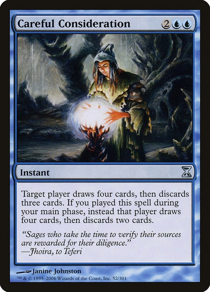 Image for Careful Consideration (Time Spiral) (52) - Magic: The Gathering