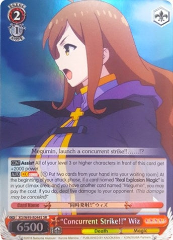 Image for "Concurrent Strike!!" Wiz (SR) (KonoSuba) (KS/W49-E044S SR) - Weiss Schwarz
