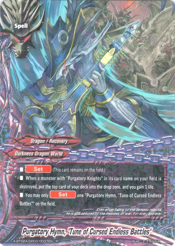 Image for Purgatory Hymn, "Tune of Cursed Endless Battles" (Evolution & Mutation) (X-BT02A-CP03/0037EN) - Future Card BuddyFight