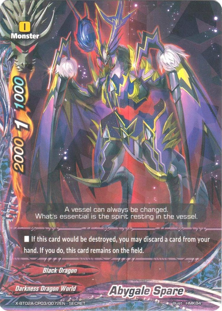 Image for Abygale Spare (Secret R Foil) (Evolution & Mutation) (X-BT02A-CP03/0072EN) - Future Card BuddyFight