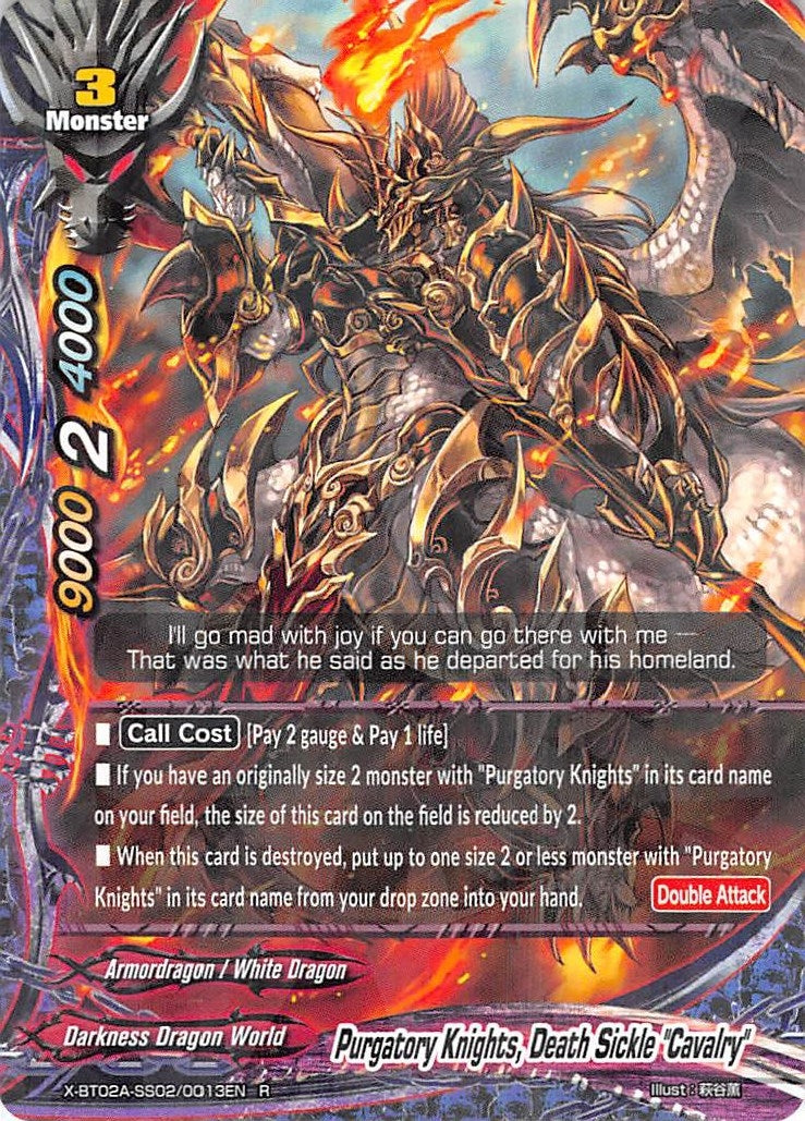 Image for Purgatory Knights, Death Sickle "Cavalry" (Evolution & Mutation) (X-BT02A-SS02/0013EN) - Future Card BuddyFight