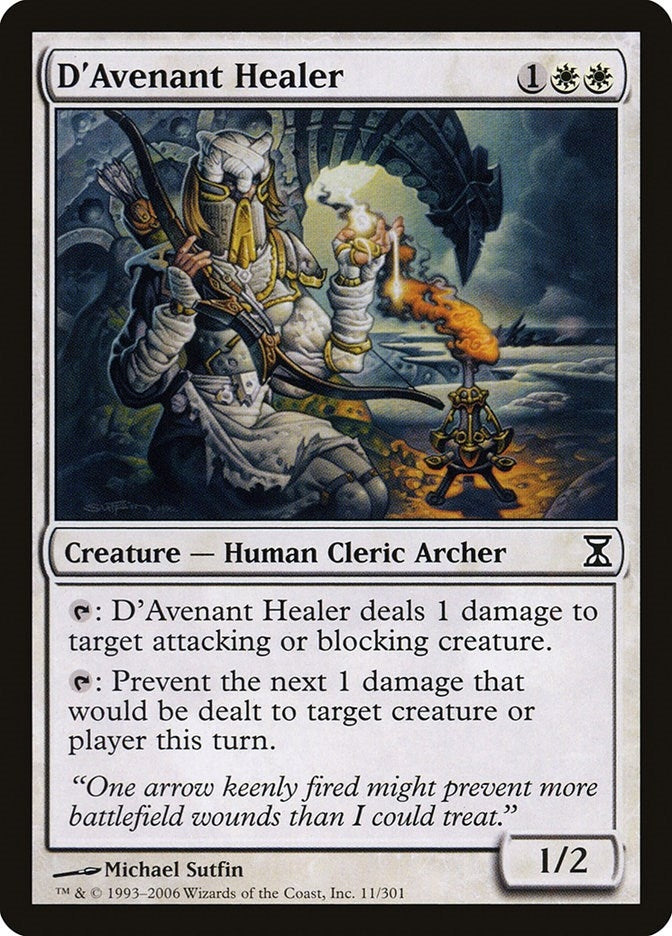 Image for D'Avenant Healer (Time Spiral) (11) - Magic: The Gathering
