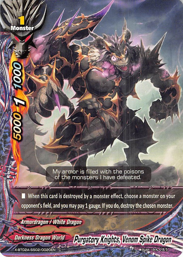 Image for Purgatory Knights, Venom Spike Dragon (Evolution & Mutation) (X-BT02A-SS02/0020EN) - Future Card BuddyFight