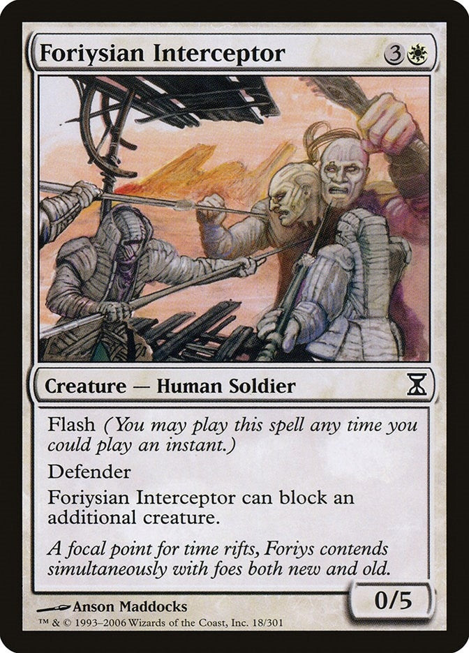 Image for Foriysian Interceptor (Time Spiral) (18) - Magic: The Gathering