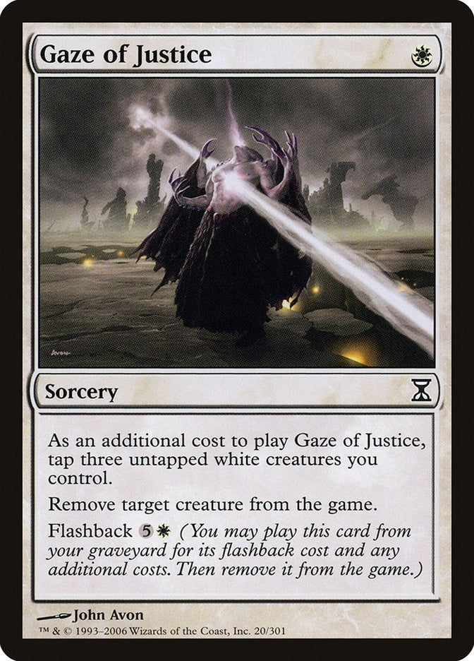 Image for Gaze of Justice (Time Spiral) (20) - Magic: The Gathering