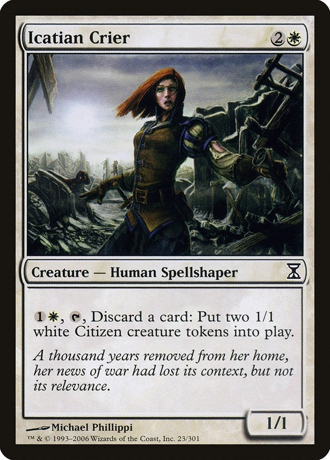 Image for Icatian Crier (Time Spiral) (23) - Magic: The Gathering