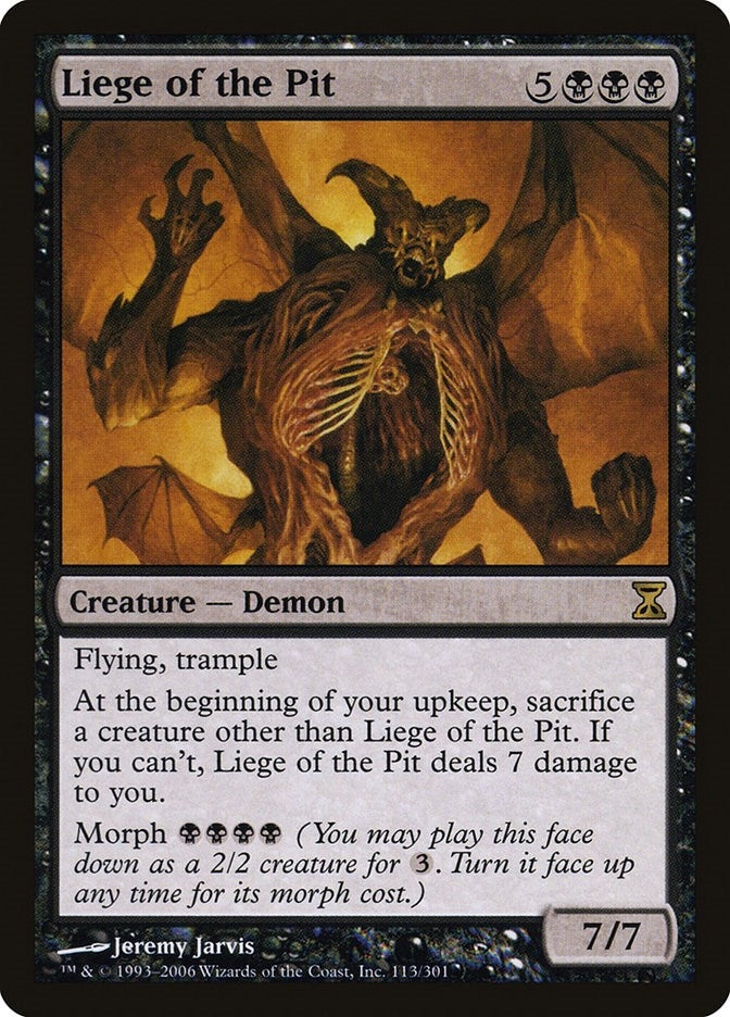 Image for Liege of the Pit (Time Spiral) (113) - Magic: The Gathering