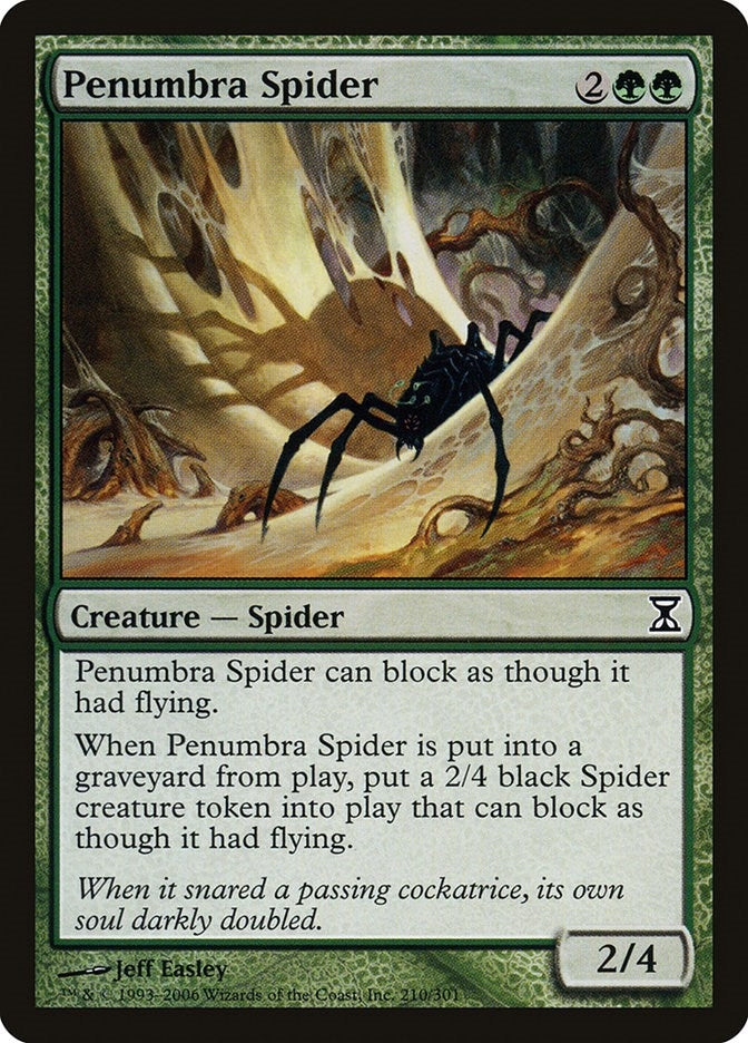 Image for Penumbra Spider (Time Spiral) (210) - Magic: The Gathering