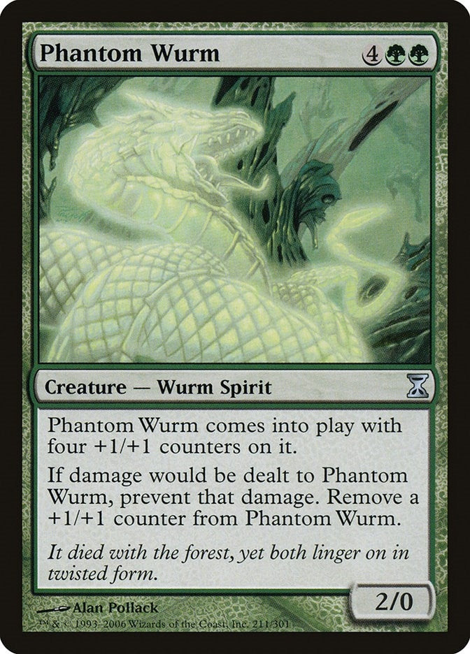 Image for Phantom Wurm (Time Spiral) (211) - Magic: The Gathering