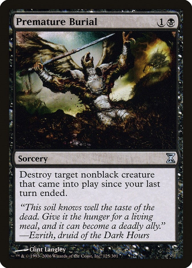 Image for Premature Burial (Time Spiral) (125) - Magic: The Gathering
