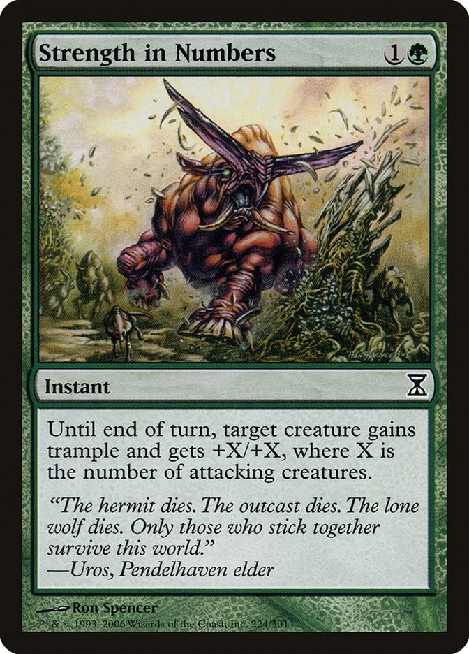 Image for Strength in Numbers (Time Spiral) (224) - Magic: The Gathering