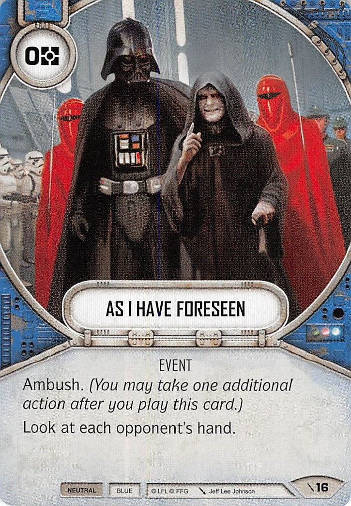 Image for As I Have Foreseen (Two-Player Game) (16) - Star Wars: Destiny