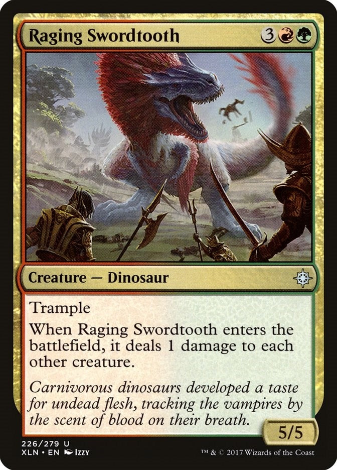 Image for Raging Swordtooth (Ixalan) (226) - Magic: The Gathering