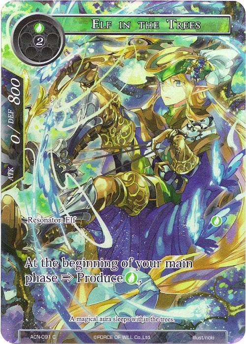 Image for Elf in the Trees (Full Art) (Ancient Nights) (ACN-091) - Force of Will