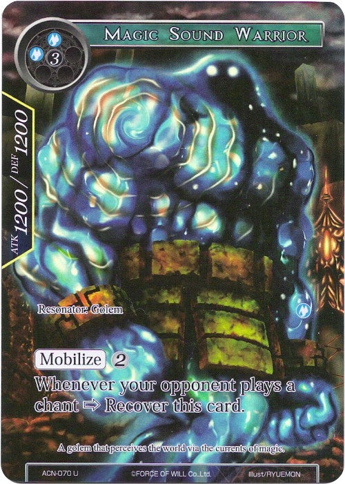 Image for Magic Sound Warrior (Full Art) (Ancient Nights) (ACN-070) - Force of Will