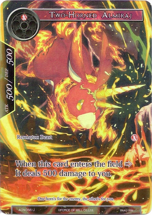 Image for Two-Horned Almiraj (Full Art) (Ancient Nights) (ACN-056) - Force of Will