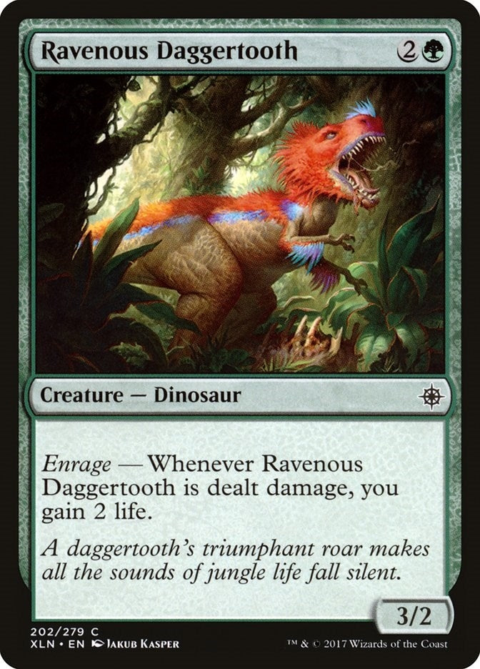 Image for Ravenous Daggertooth (Ixalan) (202) - Magic: The Gathering