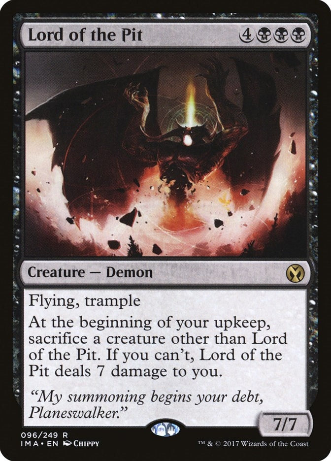 Image for Lord of the Pit (Iconic Masters) (96) - Magic: The Gathering