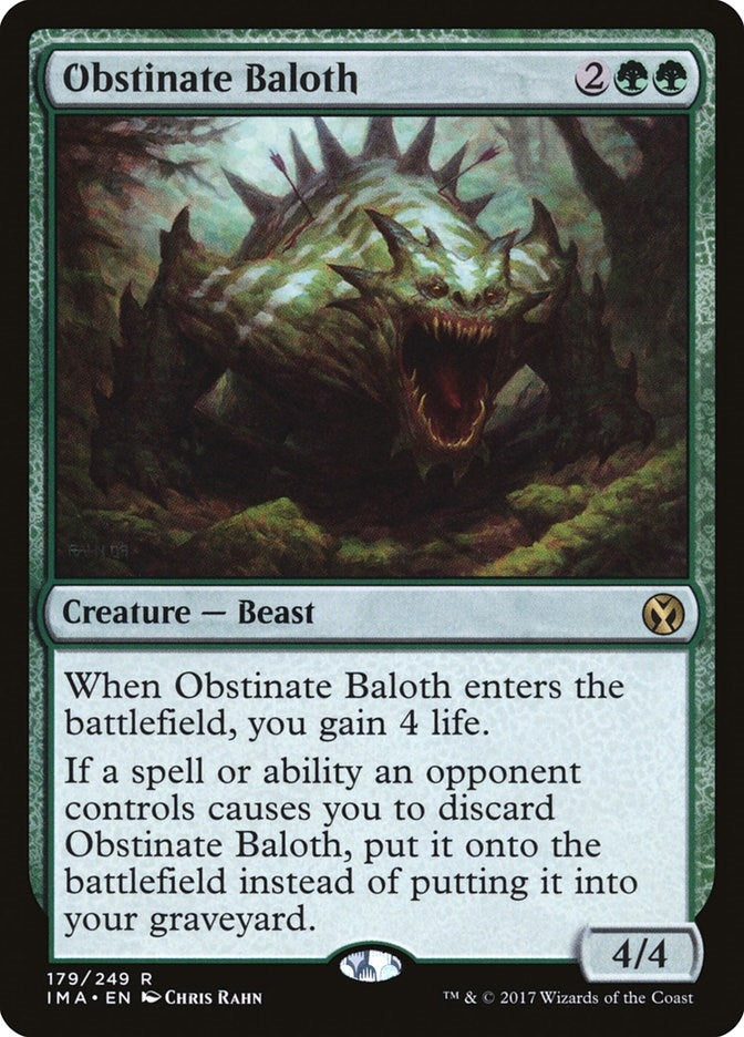 Image for Obstinate Baloth (Iconic Masters) (179) - Magic: The Gathering