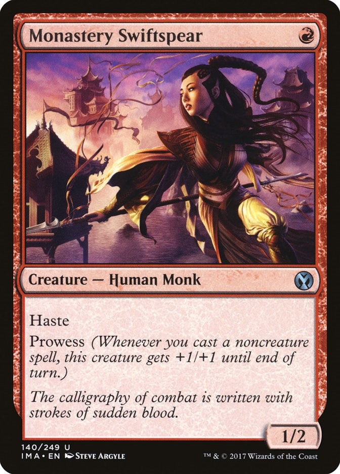 Image for Monastery Swiftspear (Iconic Masters) (140) - Magic: The Gathering